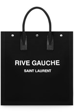 Saint Laurent SQUARE RIVE GAUCHE TOTE N/S BLACK